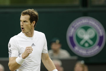 Tennis/Wimbledon: Andy Murray qualifi&eacute; pour les huiti&egrave;mes de finale