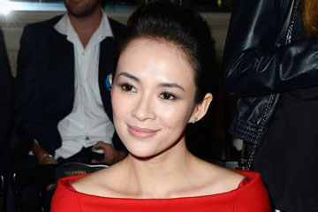 PHOTOS - Zhang Ziyi au d&eacute;fil&eacute; Valentino Haute Couture 2013