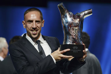 Football: Ribéry élu joueur UEFA de la saison 2012-2013
