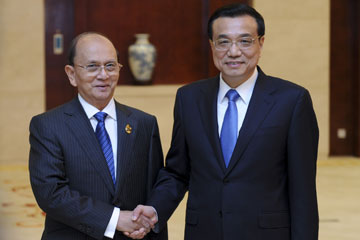 Rencontre entre le Premier ministre chinois et le pr&eacute;sident birman