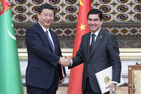 La Chine et le Turkm&eacute;nistan &eacute;l&egrave;vent leurs relations bilat&eacute;rales au niveau de partenariat strat&eacute;gique