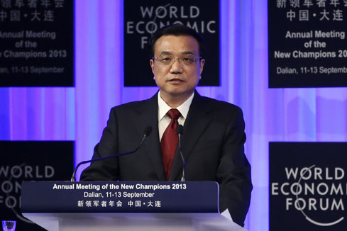 Le PM chinois appelle les pays &agrave; agir de concert pour la croissance mondiale