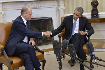 Obama rencontre le Premier ministre italien
