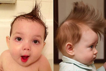 Coiffures bizarres des b&eacute;b&eacute;s