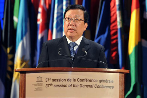 Hao Ping nomm&eacute; pr&eacute;sident de la 37e Conf&eacute;rence g&eacute;n&eacute;rale de l'Unesco