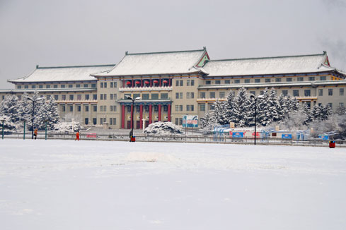 Des temp&ecirc;tes de neige perburbent la circulation dans le nord-est de la Chine