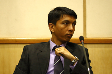 Rajoelina dit ne pas participer &agrave; l'&eacute;lection pr&eacute;sidentielle
