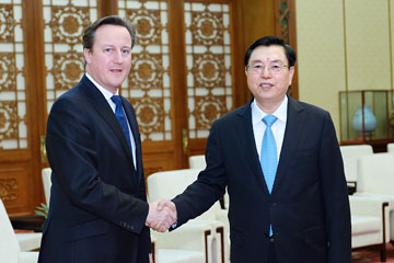 Chine : le pr&eacute;sident du Comit&eacute; permanent de l'APN rencontre le Premier ministre britannique