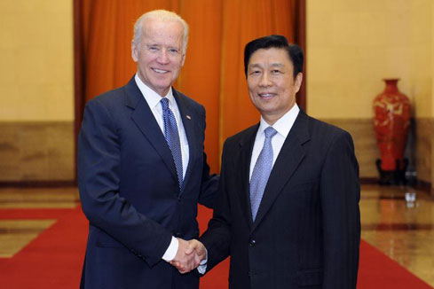 Le vice-pr&eacute;sident chinois rencontre son homologue am&eacute;ricain