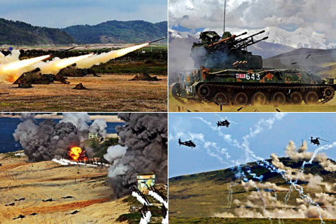 En images: les exercices militaires de l'APL en 2013