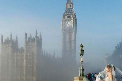Photos - Une mer de brouillard recouvre Londres