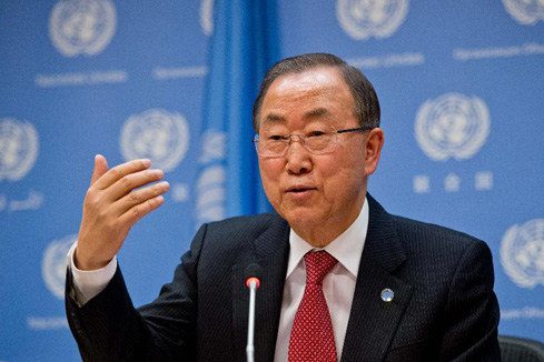 2013, ann&eacute;e de crises majeures et de succ&egrave;s diplomatiques, selon le secr&eacute;taire g&eacute;n&eacute;ral de l'ONU