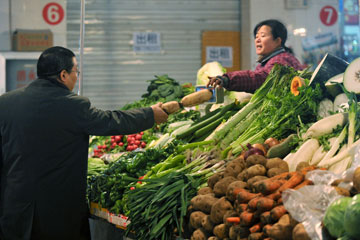 Chine : les prix des produits agricoles en l&eacute;g&egrave;re hausse