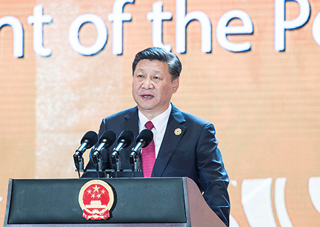 Xi Jinping pr&eacute;sente "la nouvelle marche" chinoise dans son premier discours &agrave; l'&eacute;tranger 
apr&egrave;s le 19e Congr&egrave;s national du PCC