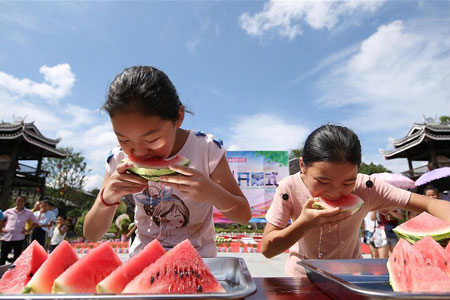 Un festival de pastèques dans le sud-ouest de la Chine