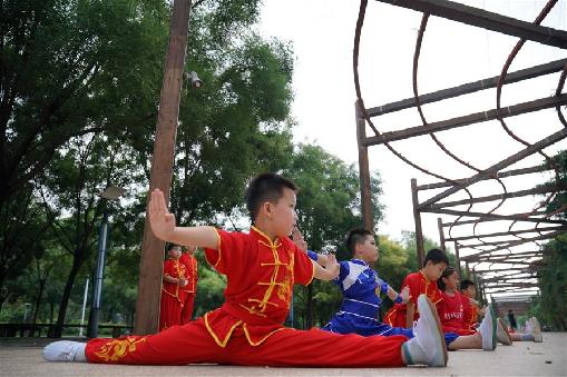 Chine : cours d'arts martiaux pour enfants