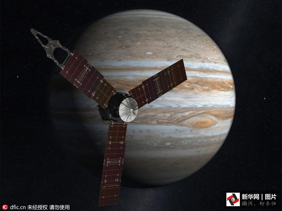 la sonde américaine juno entre en orbite autour de jupiter