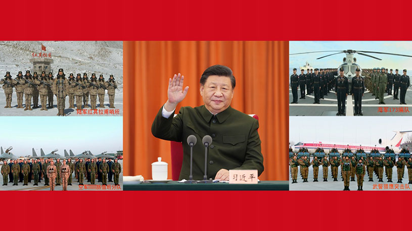 Xi Jinping inspecte la préparation au combat des forces armées